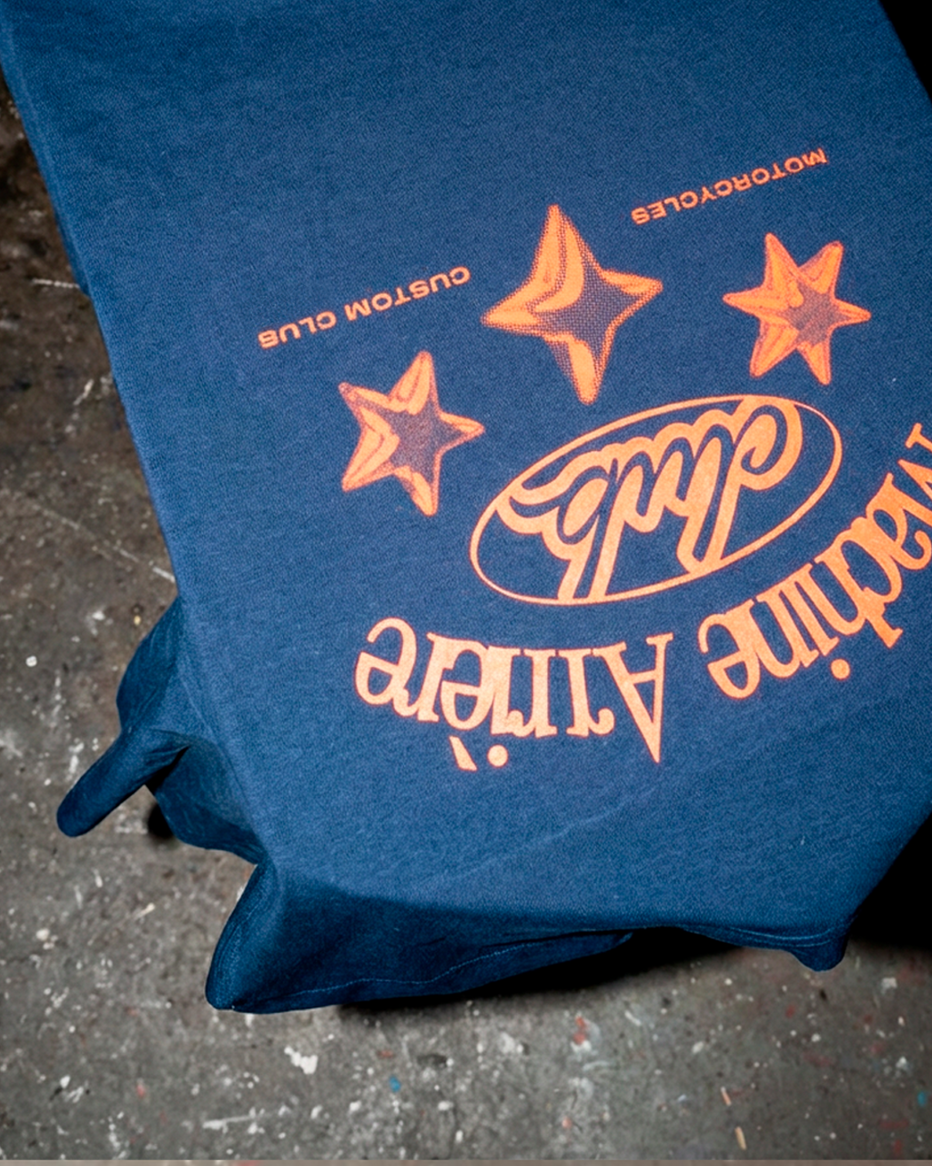 RR Club - Boxy Tee Bleu