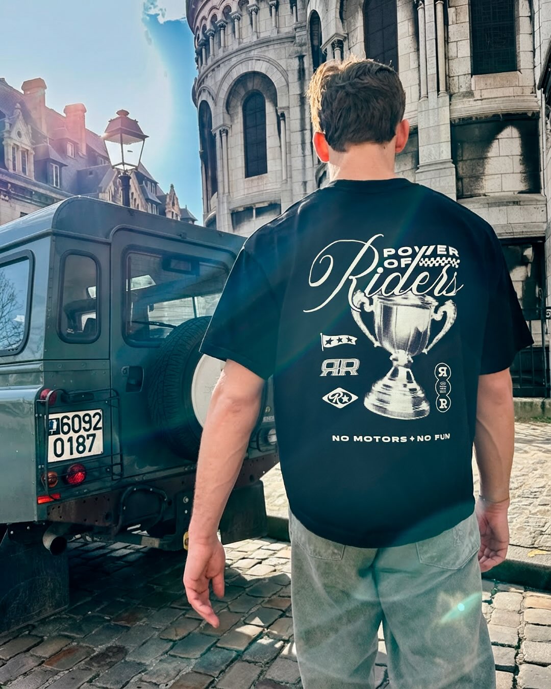 Power - Boxy Tee Noir