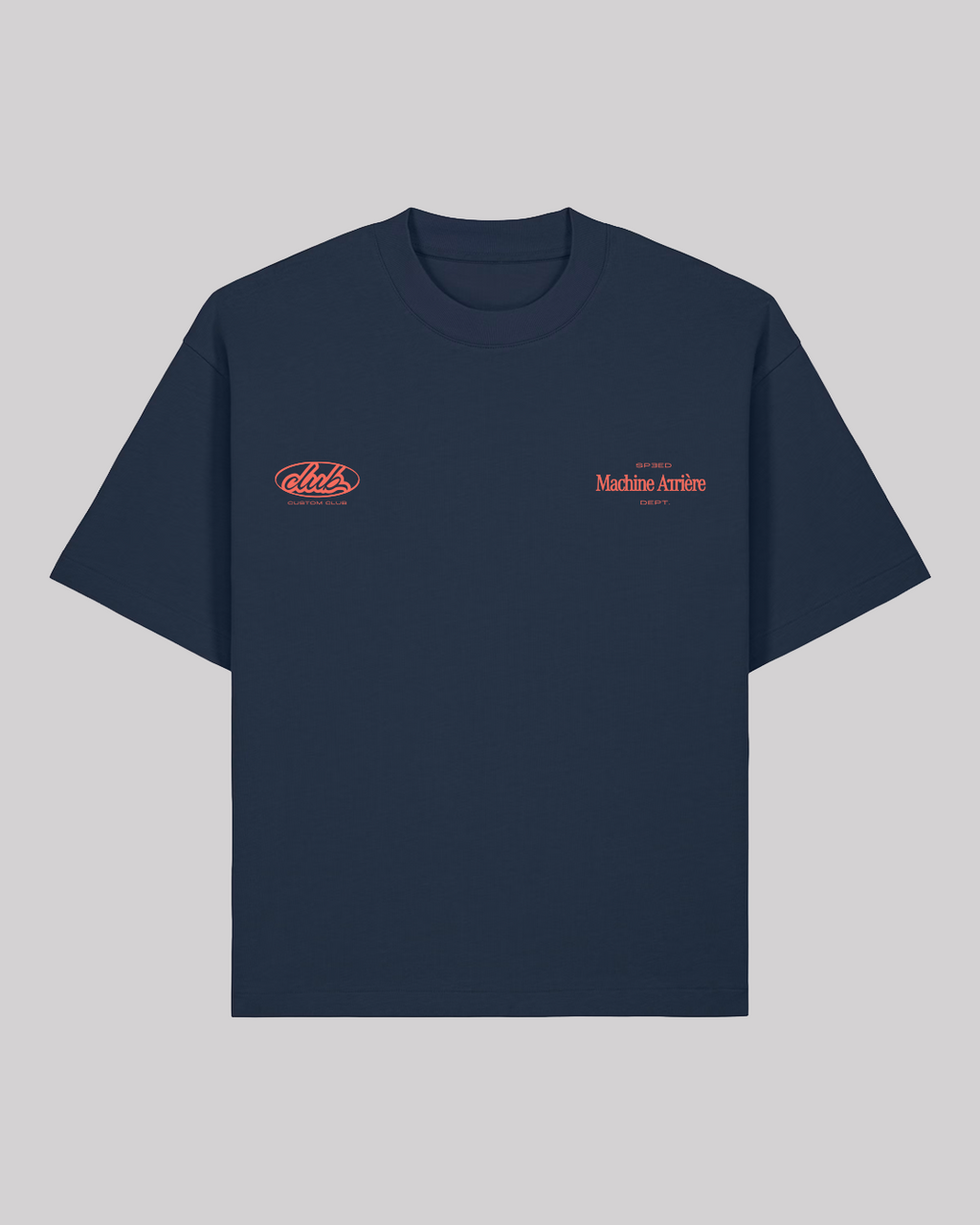 RR Club - Boxy Tee Bleu