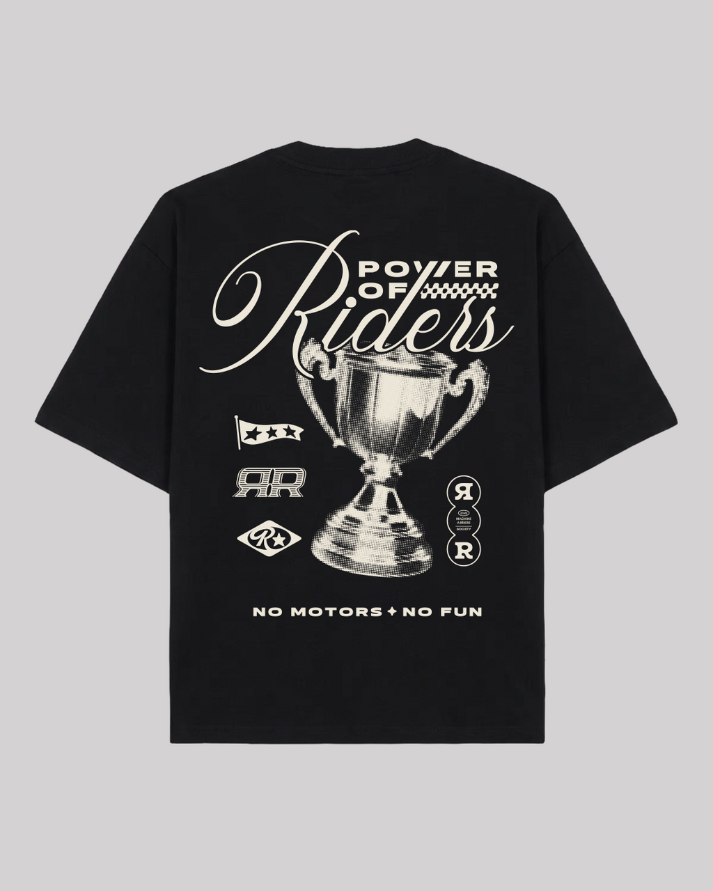 Power - Boxy Tee Noir