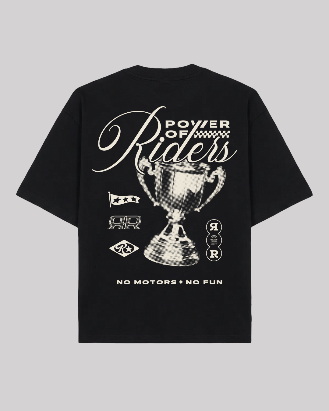 Power - Boxy Tee Noir